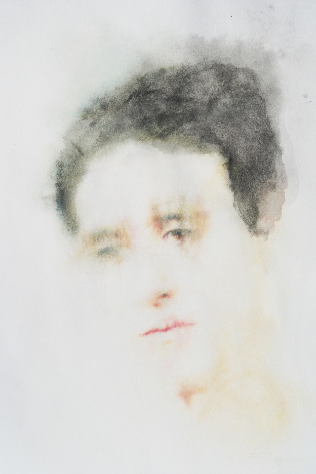 DESTITUTION - INK/WATLERCOLOUR ON PAPER 27X32CM