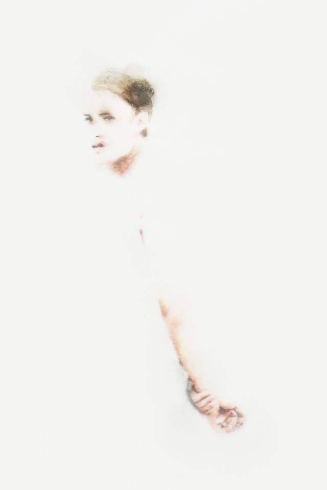 FADING YOUTH - INK/WATERCOLOUR ON PAPER 45X56CM