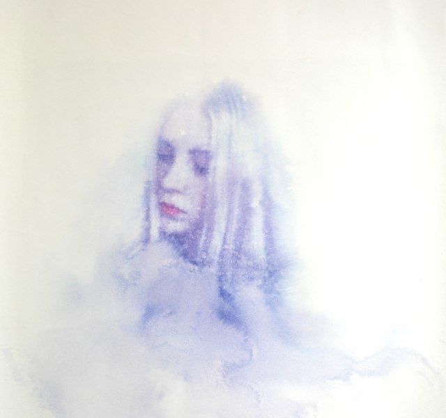 RIDING HIGH - INK/WATERCOLOUR ON PAPER 50X51CM